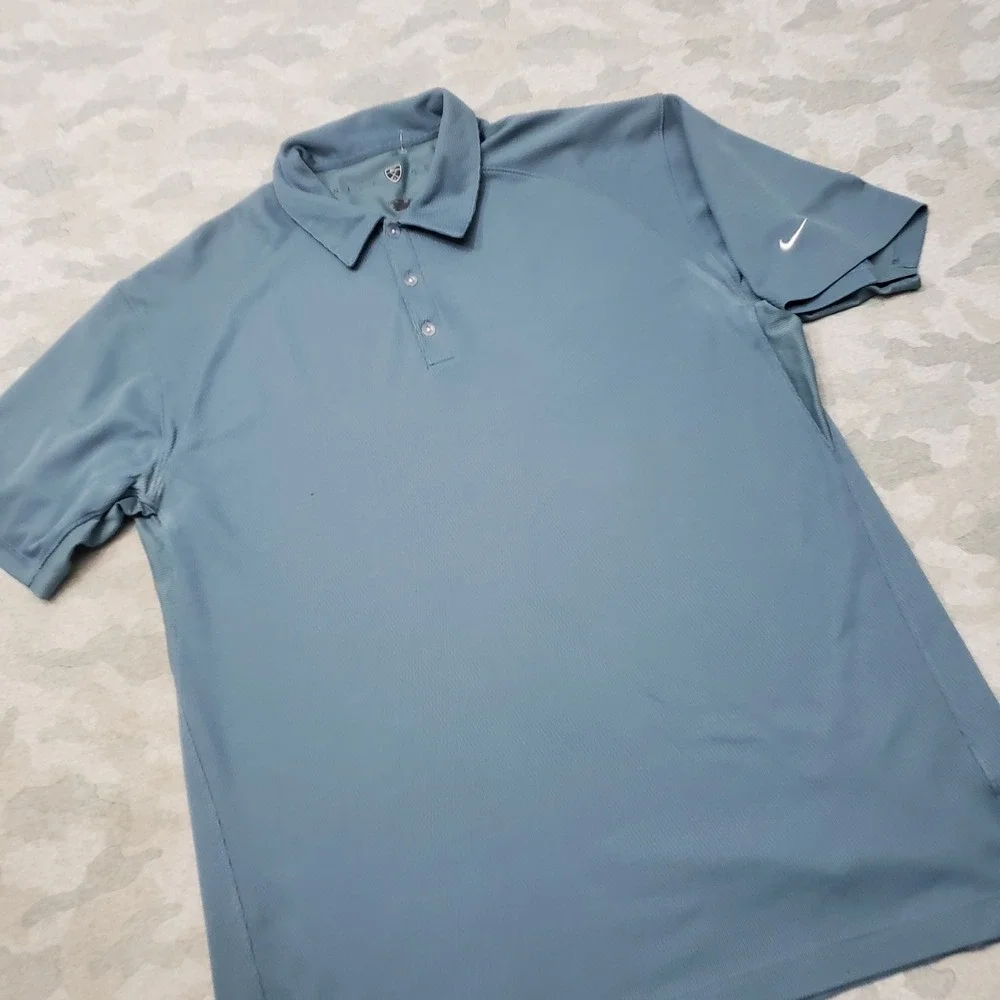 Nike Golf Polo Shirt Mens XXL Blue Short Sleeve Casual Outdoors Athleisure